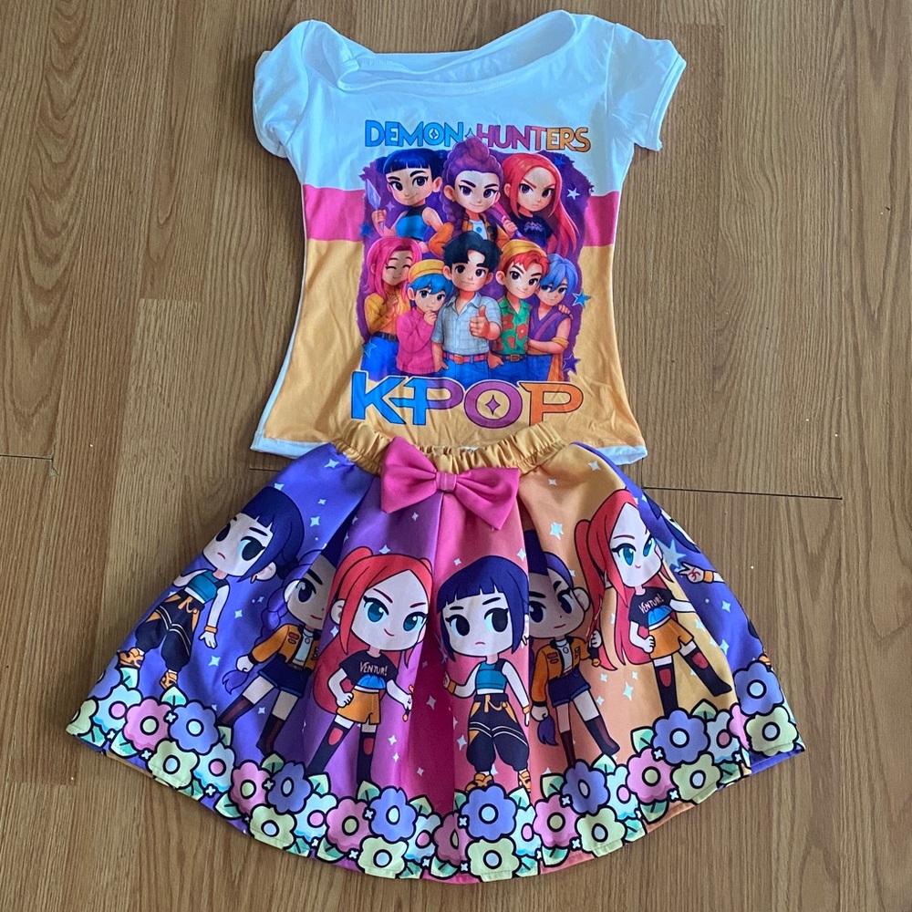 Colorful K-Pop Themed Dress